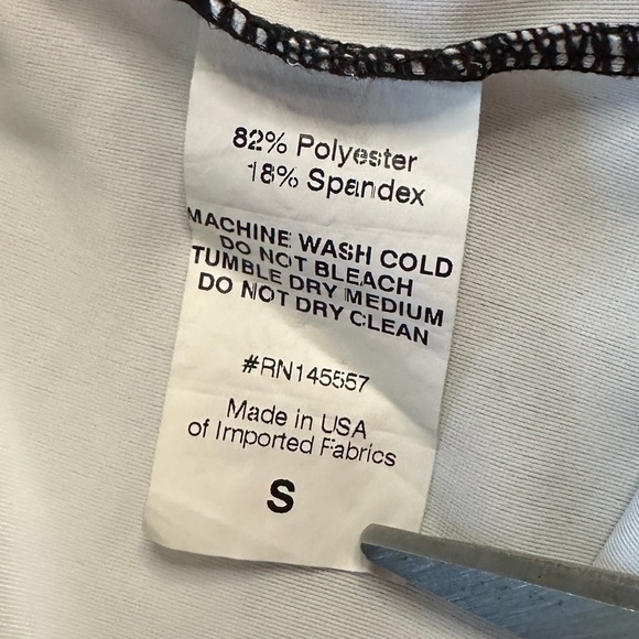 Fiercepulse Charcoal Black & White Heart Shaped Leggings Women’s Size Small - Picture 10 of 13